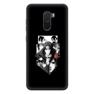 Чехлы на тему: Итачи Учиха для Xiaomi POCO F1 (AlphaPrint) (коллаж Итачи)