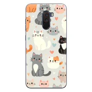 Чохол з малюнком кіт на Xiaomi POCO F1 (Колаж котів)