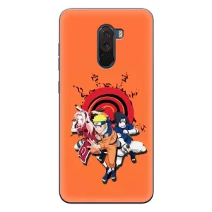 Naruto Anime Чехлы для Поко Ф1 (AlphaPrint) (команда Наруто)