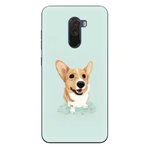 Чехлы с собаками для Xiaomi POCO F1 (VPrint) (Корги)
