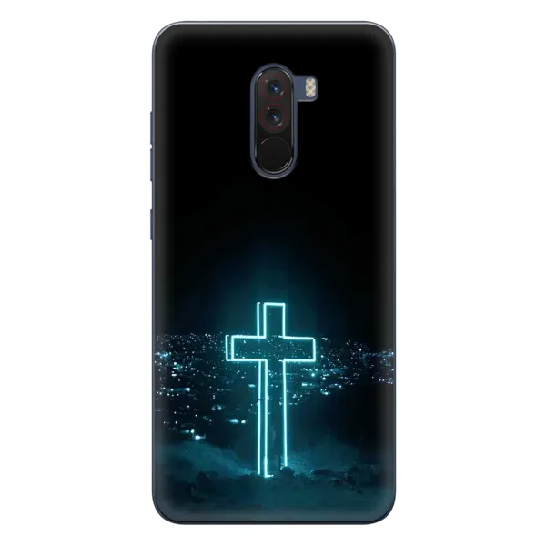 Чехол с принтом «Крест и город» для Xiaomi POCO F1