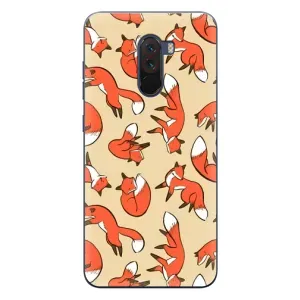 Чехлы с картинкой Лисички для Xiaomi POCO F1 (VPrint) (Лисички)