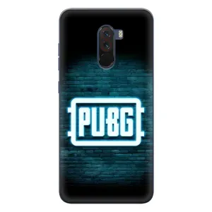 Чехол PUBG для Поко Ф1 (AlphaPrint) (Лого PUBG)