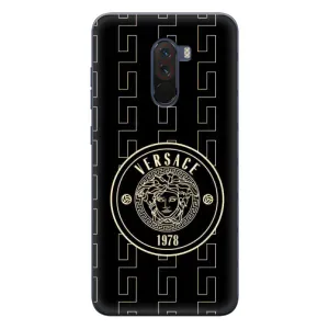 Чехлы VERSACE для Поко Ф1 (PREMIUMPrint) (Лого Версаче)