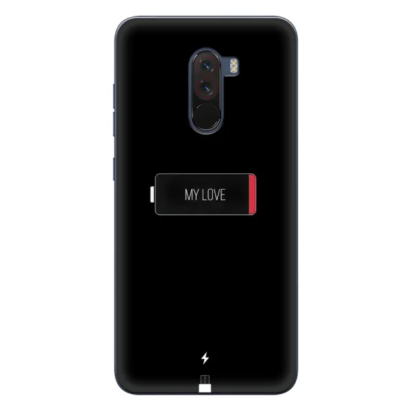 Чехол с принтом «Love battery» для Xiaomi POCO F1