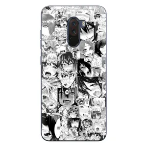 Анимешный чехол для Xiaomi POCO F1 (Ahegao manga)