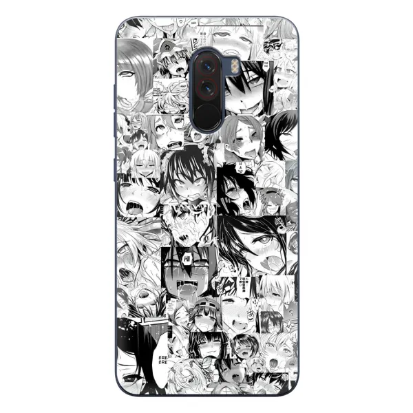 Чехол с принтом «Ahegao manga» для Xiaomi POCO F1