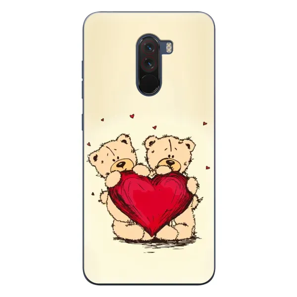 Чехол с принтом «Медвежонки» для Xiaomi POCO F1