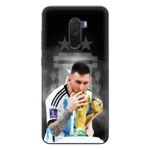 Чехлы для Xiaomi POCO F1 (Leo чемпион) (AlphaPrint) (Месси Чемпион)
