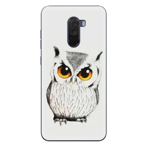 Чехол с птицами на Xiaomi POCO F1 (VPrint) (Милая Сова)