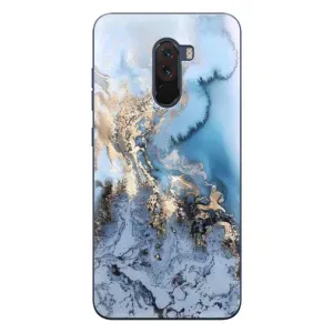 Мраморный чехол на Xiaomi POCO F1 (VPrint) (Нежный мрамор)