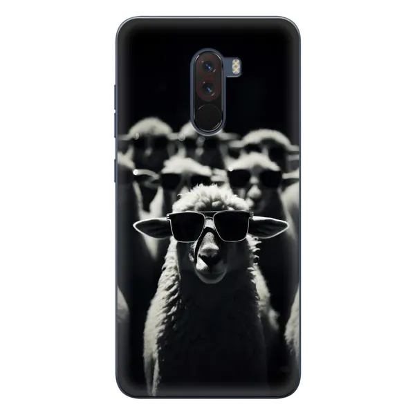 Чехол с принтом «Овечка в очках» для Xiaomi POCO F1