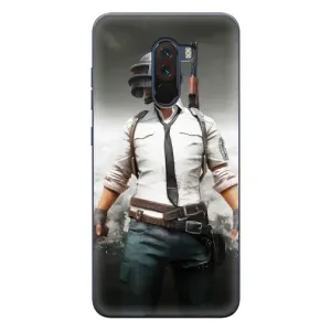 Чехол PUBG для Поко Ф1 (AlphaPrint) (Пабг мен)