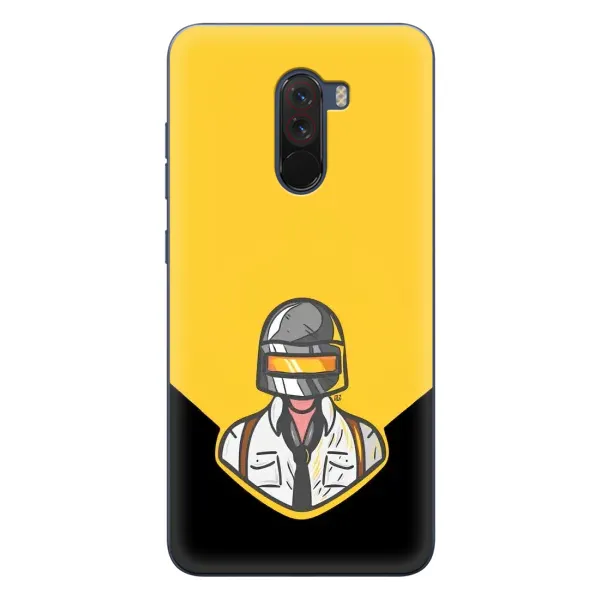 Чехол с принтом «Пабг в шлеме» для Xiaomi POCO F1