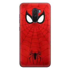 Чехол с человеком пауком для Xiaomi POCO F1 - (AlphaPrint) (Паук (Марвел))