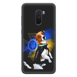 Чехлы с картинкой собаки Патрон для Xiaomi POCO F1 (AlphaPrint) (Патрон собачка)
