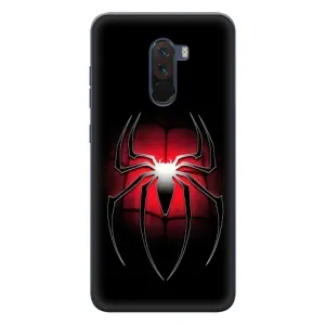 Чехол с человеком пауком для Xiaomi POCO F1 - (AlphaPrint) (Паук марвел)
