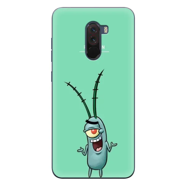 Чехол с принтом «Персонаж Планктон» для Xiaomi POCO F1 Чехол с принтом «Персонаж Планктон» для Xiaomi POCO F1