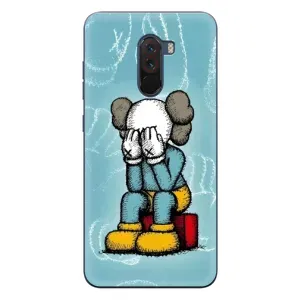 Чехлы для Xiaomi POCO F1 - Bearbrick Louis Vuitton (PREMIUMPrint) (Плач Bearbrick)