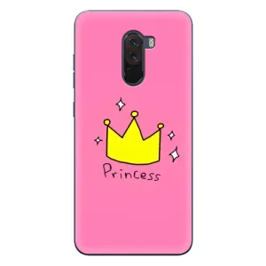 Чехол с картинкой (Стильные) для Поко Ф1 - (AlphaPrint) (Princess)