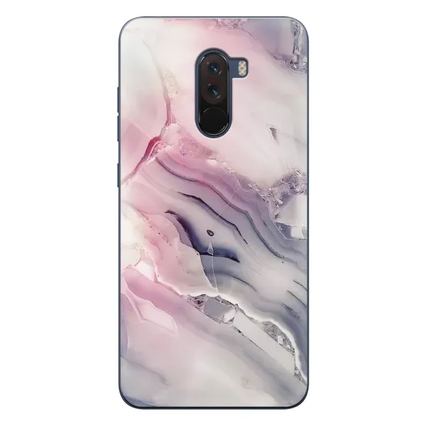 Чехол с принтом «Пурпурный Мрамор» для Xiaomi POCO F1