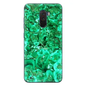 Мраморный чехол на Xiaomi POCO F1 (VPrint) (Салатный Мрамор)