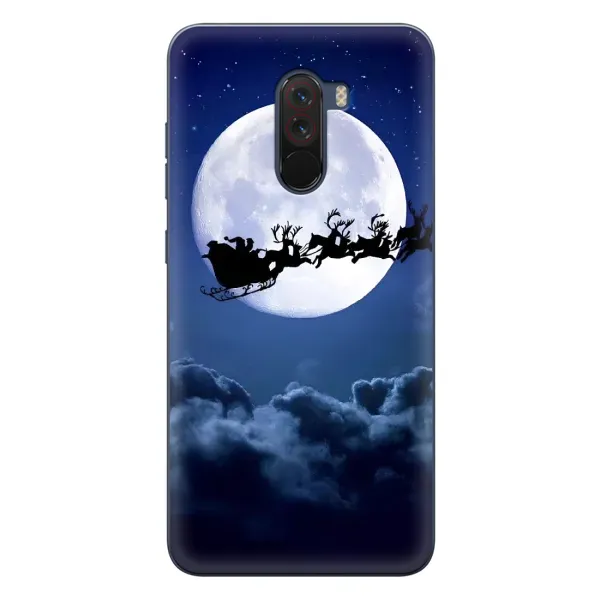 Чехол с принтом «Санта - луна» для Xiaomi POCO F1