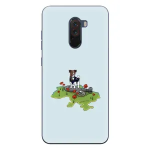 Чехлы с картинкой собаки Патрон для Xiaomi POCO F1 (AlphaPrint) (Сапер Пес)
