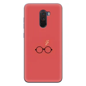 Чехлы с Гарри Поттером для Xiaomi POCO F1 (AlphaPrint) (шрам и очки)