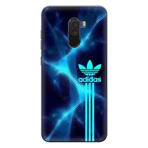 Чехлы Адидас для Xiaomi POCO F1 (AlphaPrint) (Синий Адидас)