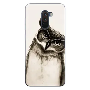 Чехол с птицами на Xiaomi POCO F1 (VPrint) (Сова)