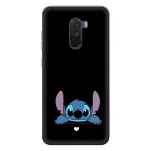 Чехол с принтом «Стич на черном» для Xiaomi POCO F1