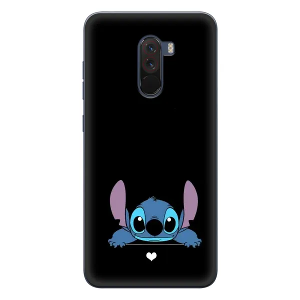 Чехол с принтом «Стич на черном» для Xiaomi POCO F1 Чехол с принтом «Стич на черном» для Xiaomi POCO F1