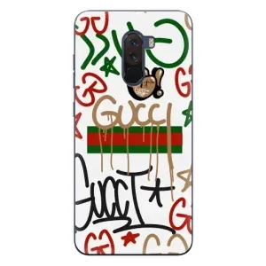Брендновые Чехлы для Xiaomi POCO F1 - (PREMIUMPrint) (Стиль GUUCI)
