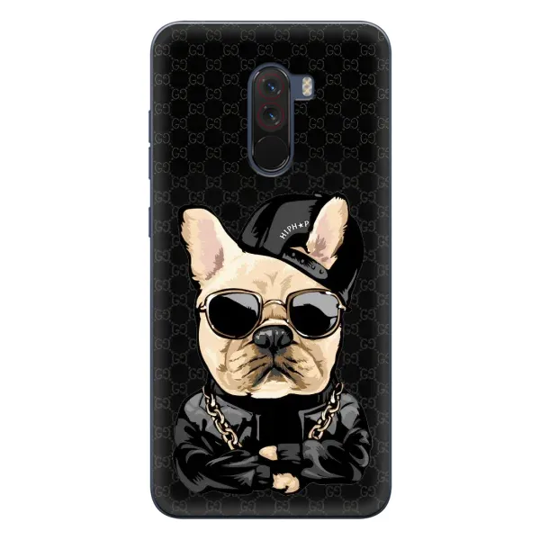Чехол с принтом «Стильная собака» для Xiaomi POCO F1
