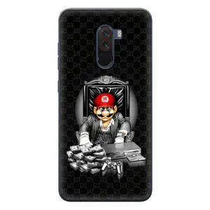Чехлы с крутыми принтами для Xiaomi POCO F1 - (PREMIUMPrint) (Супер Марио)