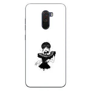 Чехлы Венсдей на Xiaomi POCO F1 Уэнсдей (AlphaPrint) (танец Уэнздей)