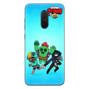 Чехлы Brawl Stars для Xiaomi POCO F1 (AlphaPrint) (Трио героев)