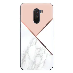 Мраморный чехол на Xiaomi POCO F1 (VPrint) (Тройной мрамор)