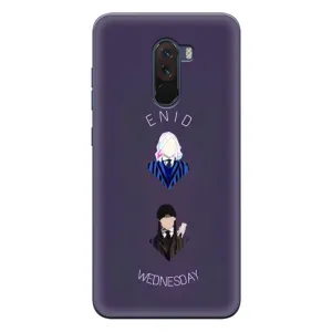 Чехлы Венсдей на Xiaomi POCO F1 Уэнсдей (AlphaPrint) (Уэнздей и подруга)