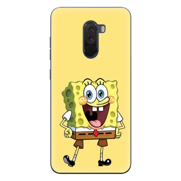 Чехол с принтом «Веселый Спанч Боб» для Xiaomi POCO F1 Чехол с принтом «Веселый Спанч Боб» для Xiaomi POCO F1