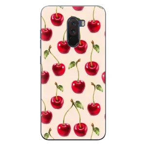 Чехлы с Фруктами для Xiaomi POCO F1 (VPrint) (Вишня)
