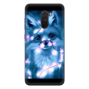 Чехлы с картинкой Лисички для Xiaomi POCO F1 (VPrint) (Яркая лисичка)