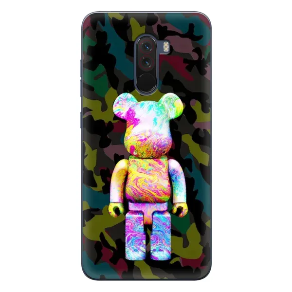 Чохол з принтом «Яскравий Bearbrick» для Xiaomi POCO F1