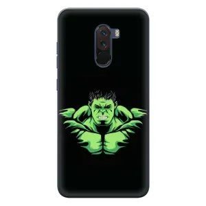 Чехлы с героями Марвел Xiaomi POCO F1 (VPrint) (Зелёный Халк)