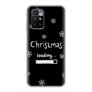 Рождественские, Праздничные Чехлы для Редми 10 (Christmas loading)