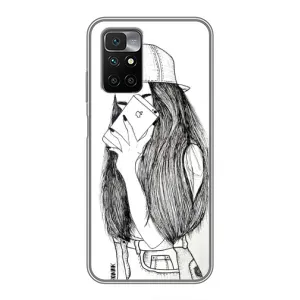 Чехол с печатью для Xiaomi Redmi 10 - (Мода) (AlphaPrint) (Фото девочки)