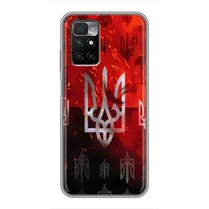 Украинские Чехлы для Xiaomi Redmi 10 с картинкой УПА (AlphaPrint) (ГЕРБ УПА)