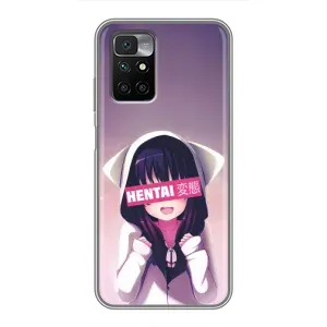 Чехлы Персонажи Аниме Наруто для Xiaomi Redmi 10 (AlphaPrint) (Hentai chan)