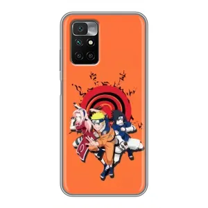Naruto Anime Чехлы для Редми 10 (AlphaPrint) (команда Наруто)